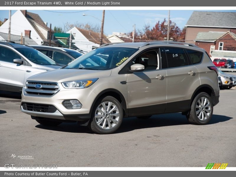 White Gold / Medium Light Stone 2017 Ford Escape Titanium 4WD