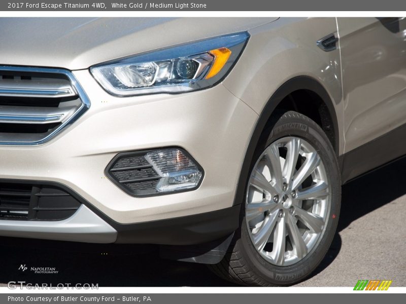 White Gold / Medium Light Stone 2017 Ford Escape Titanium 4WD