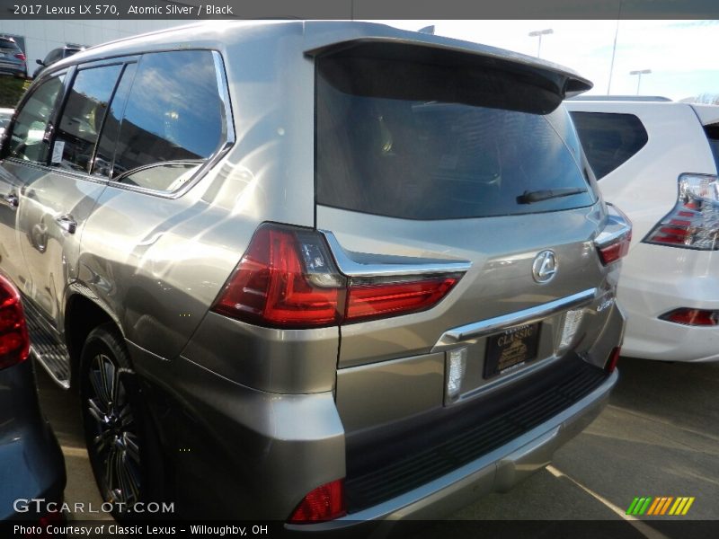 Atomic Silver / Black 2017 Lexus LX 570