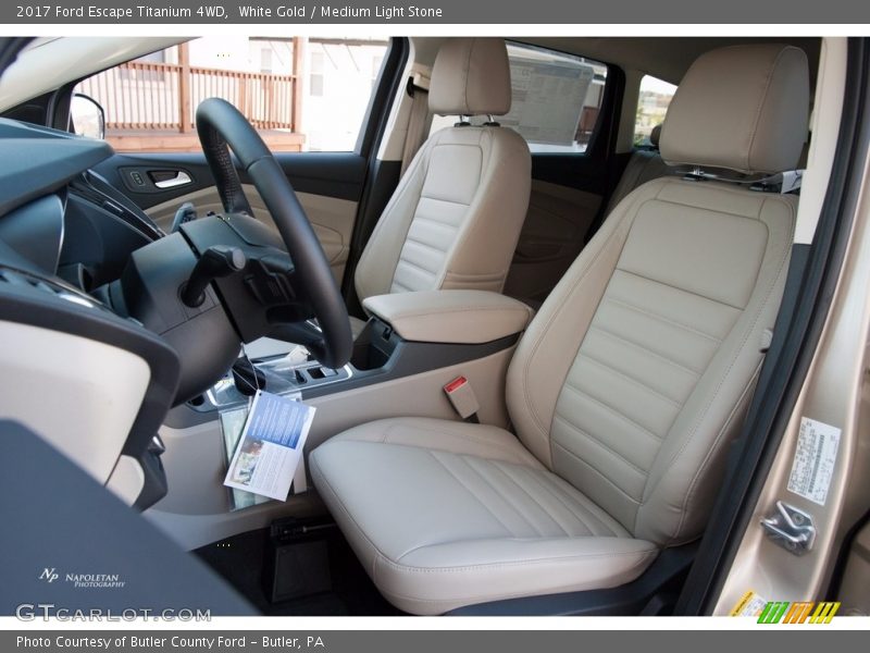 White Gold / Medium Light Stone 2017 Ford Escape Titanium 4WD