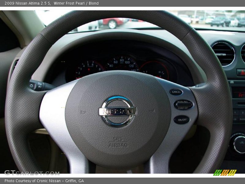 Winter Frost Pearl / Blond 2009 Nissan Altima 2.5 S