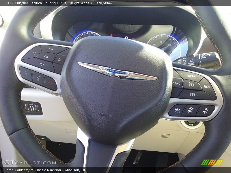 Bright White / Black/Alloy 2017 Chrysler Pacifica Touring L Plus