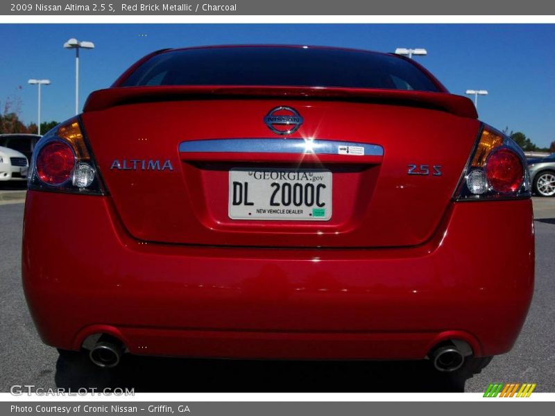 Red Brick Metallic / Charcoal 2009 Nissan Altima 2.5 S