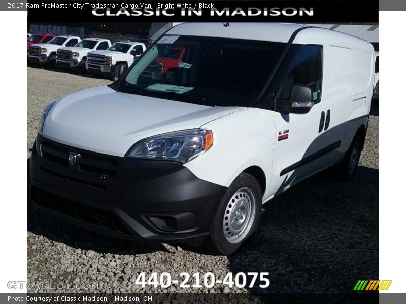 Bright White / Black 2017 Ram ProMaster City Tradesman Cargo Van