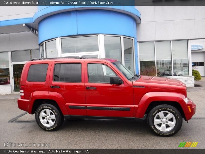 Inferno Red Crystal Pearl / Dark Slate Gray 2010 Jeep Liberty Sport 4x4