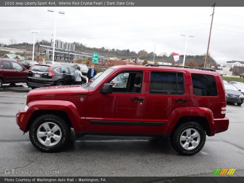 Inferno Red Crystal Pearl / Dark Slate Gray 2010 Jeep Liberty Sport 4x4