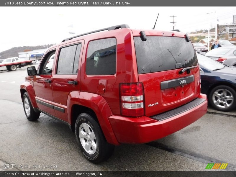 Inferno Red Crystal Pearl / Dark Slate Gray 2010 Jeep Liberty Sport 4x4