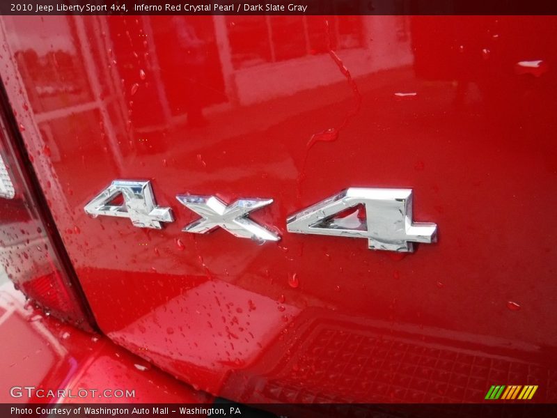 Inferno Red Crystal Pearl / Dark Slate Gray 2010 Jeep Liberty Sport 4x4