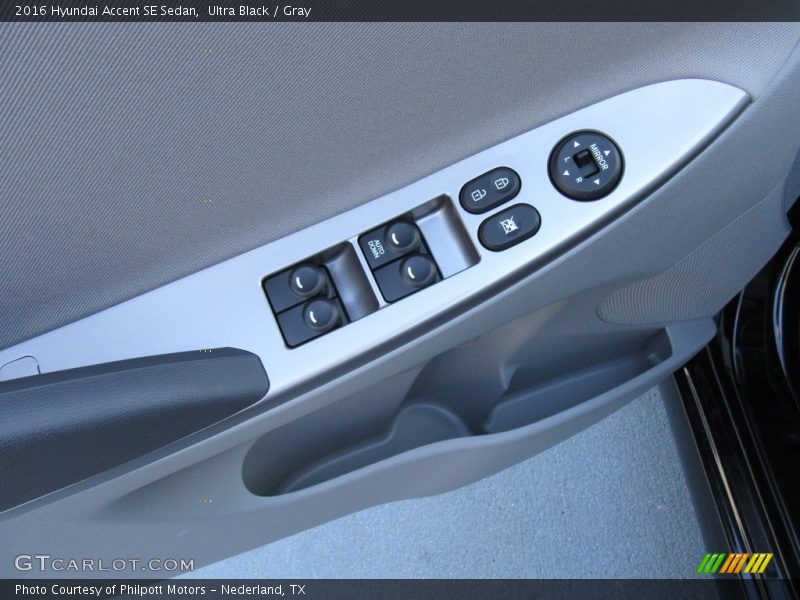 Ultra Black / Gray 2016 Hyundai Accent SE Sedan