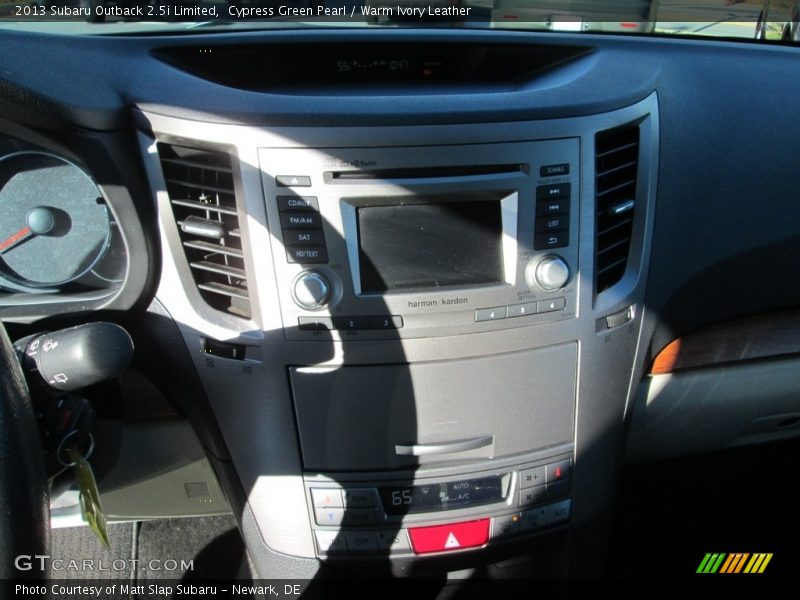 Cypress Green Pearl / Warm Ivory Leather 2013 Subaru Outback 2.5i Limited