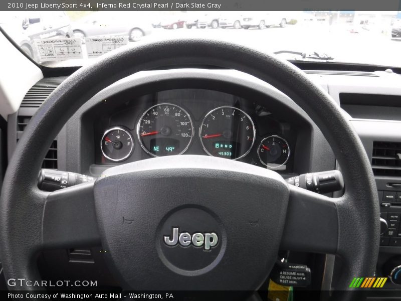 Inferno Red Crystal Pearl / Dark Slate Gray 2010 Jeep Liberty Sport 4x4