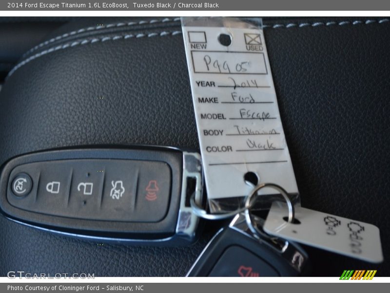 Tuxedo Black / Charcoal Black 2014 Ford Escape Titanium 1.6L EcoBoost