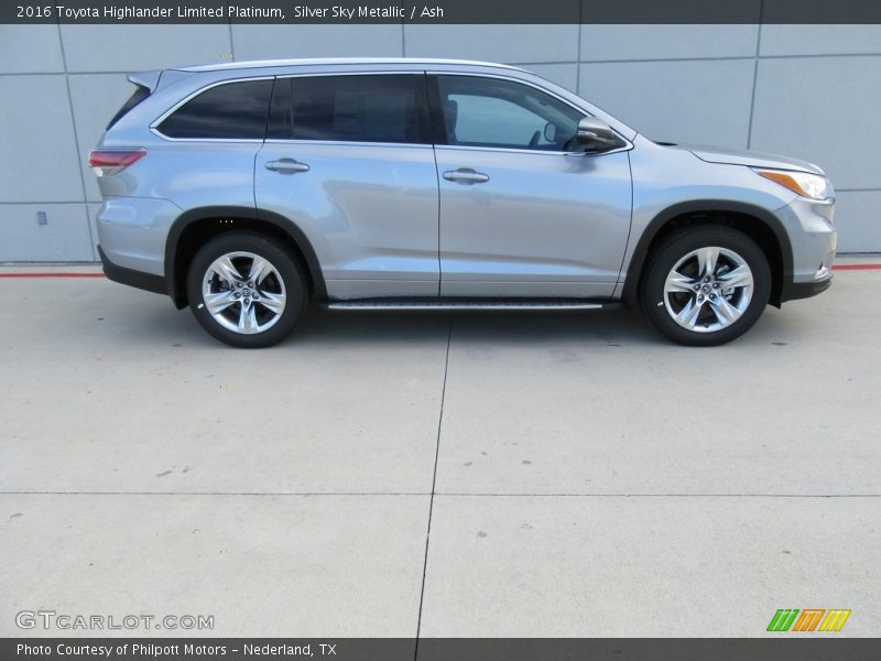 Silver Sky Metallic / Ash 2016 Toyota Highlander Limited Platinum