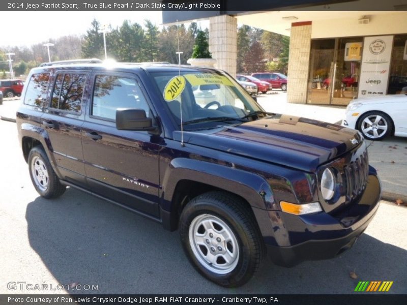 True Blue Pearl / Dark Slate Gray/Light Pebble 2014 Jeep Patriot Sport