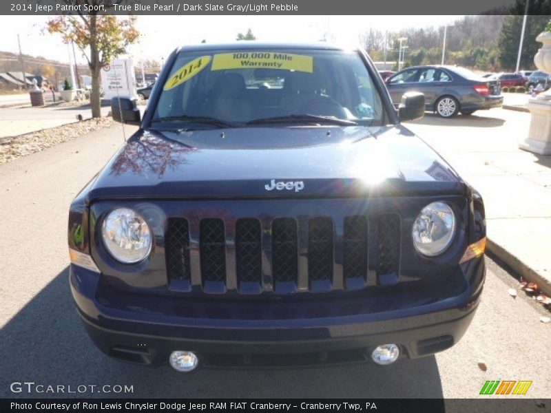 True Blue Pearl / Dark Slate Gray/Light Pebble 2014 Jeep Patriot Sport