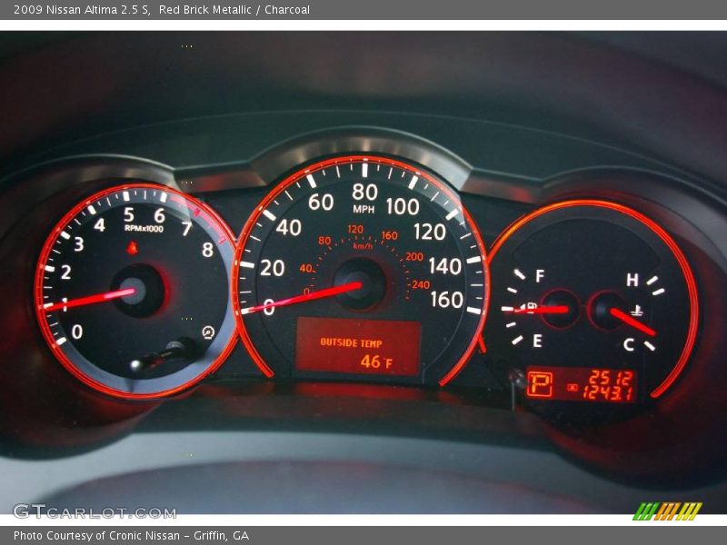 Red Brick Metallic / Charcoal 2009 Nissan Altima 2.5 S