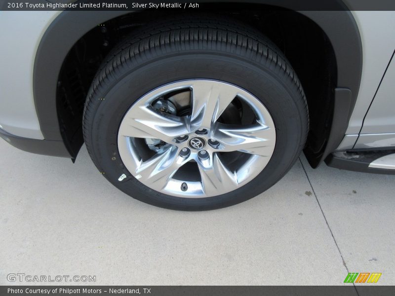 Silver Sky Metallic / Ash 2016 Toyota Highlander Limited Platinum