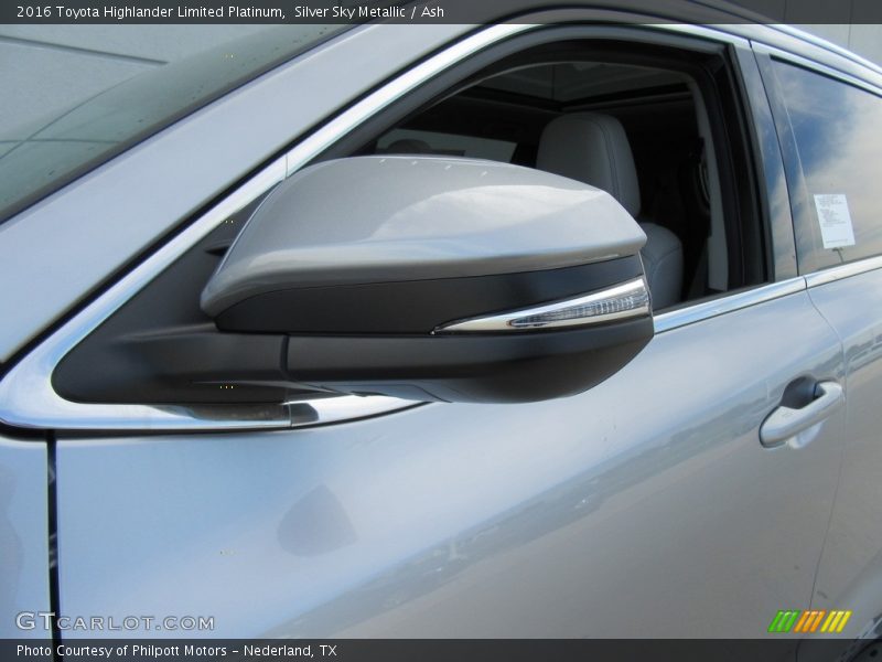 Silver Sky Metallic / Ash 2016 Toyota Highlander Limited Platinum