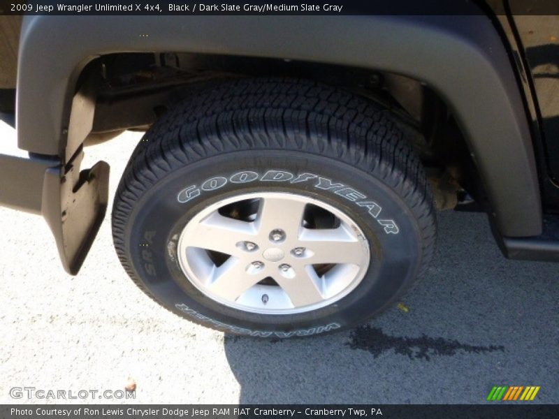 Black / Dark Slate Gray/Medium Slate Gray 2009 Jeep Wrangler Unlimited X 4x4