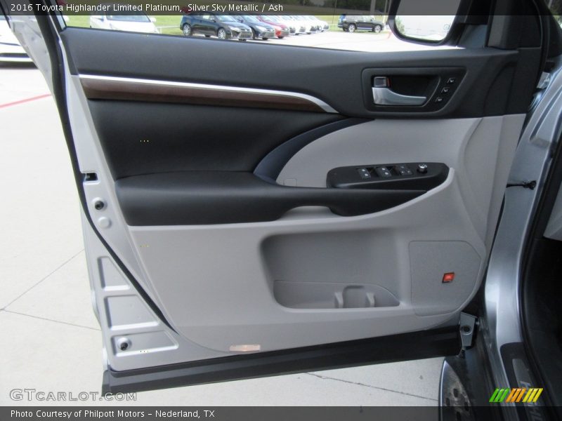 Silver Sky Metallic / Ash 2016 Toyota Highlander Limited Platinum