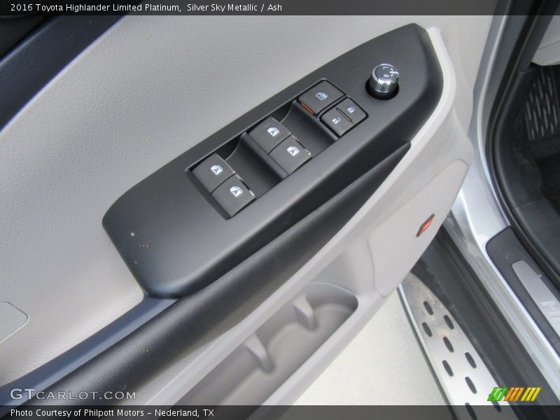 Silver Sky Metallic / Ash 2016 Toyota Highlander Limited Platinum