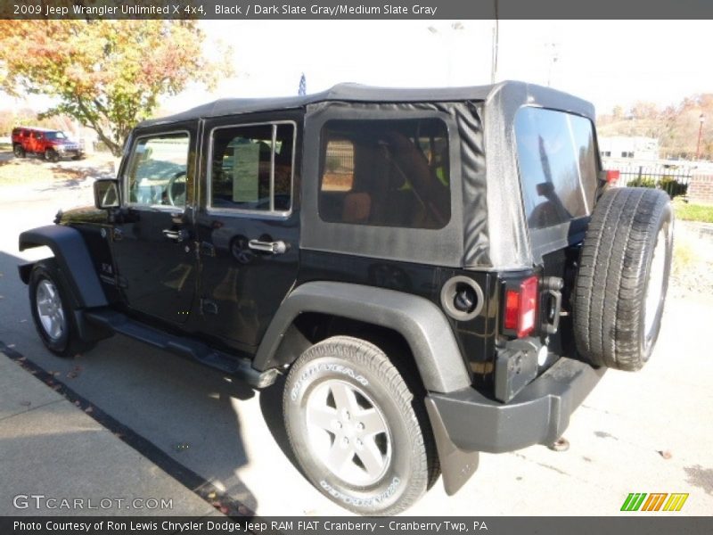 Black / Dark Slate Gray/Medium Slate Gray 2009 Jeep Wrangler Unlimited X 4x4