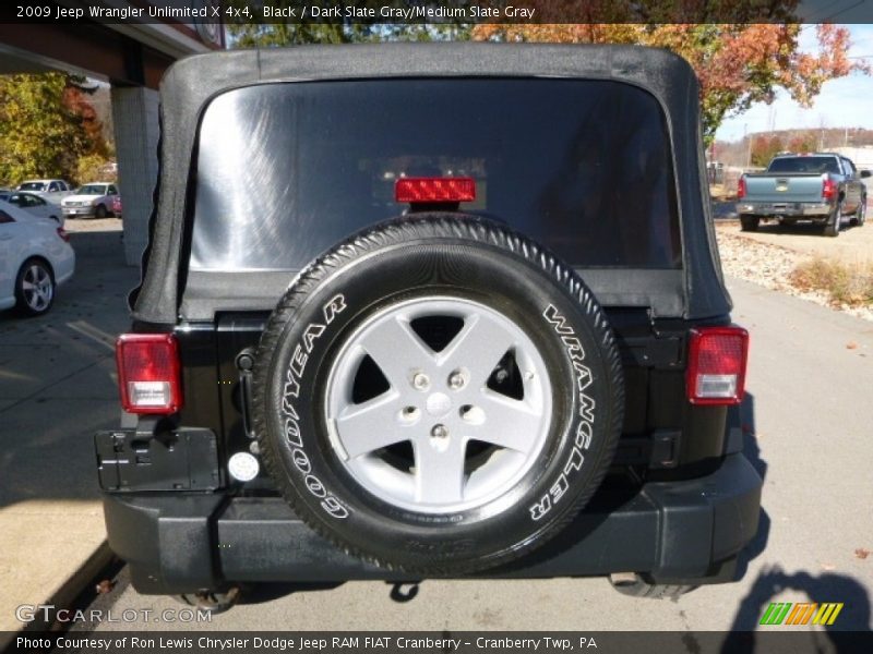Black / Dark Slate Gray/Medium Slate Gray 2009 Jeep Wrangler Unlimited X 4x4