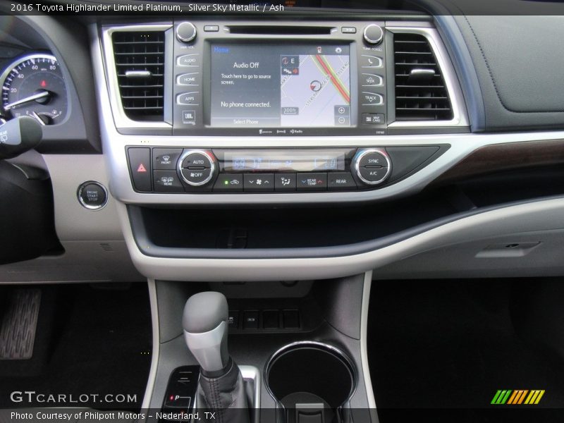 Silver Sky Metallic / Ash 2016 Toyota Highlander Limited Platinum
