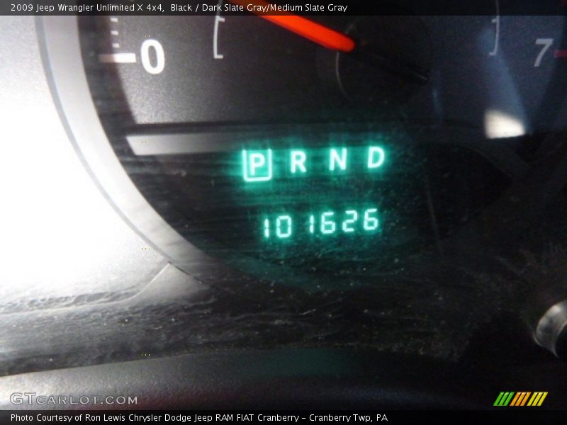 Black / Dark Slate Gray/Medium Slate Gray 2009 Jeep Wrangler Unlimited X 4x4