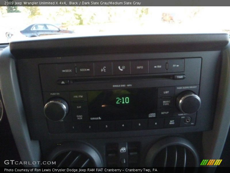 Black / Dark Slate Gray/Medium Slate Gray 2009 Jeep Wrangler Unlimited X 4x4