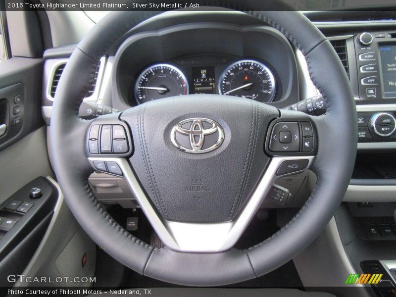 Silver Sky Metallic / Ash 2016 Toyota Highlander Limited Platinum