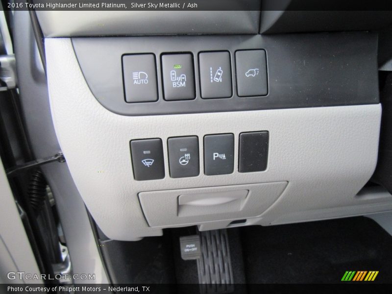 Silver Sky Metallic / Ash 2016 Toyota Highlander Limited Platinum