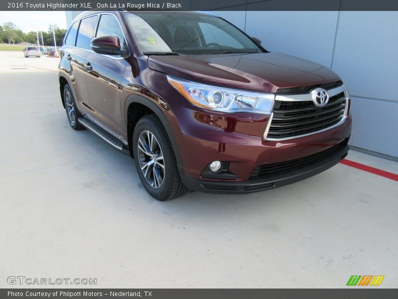 Ooh La La Rouge Mica / Black 2016 Toyota Highlander XLE