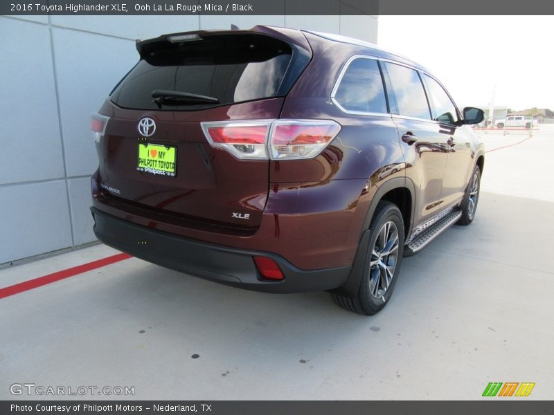 Ooh La La Rouge Mica / Black 2016 Toyota Highlander XLE