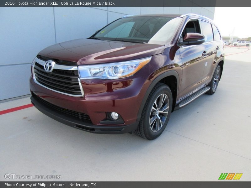 Ooh La La Rouge Mica / Black 2016 Toyota Highlander XLE
