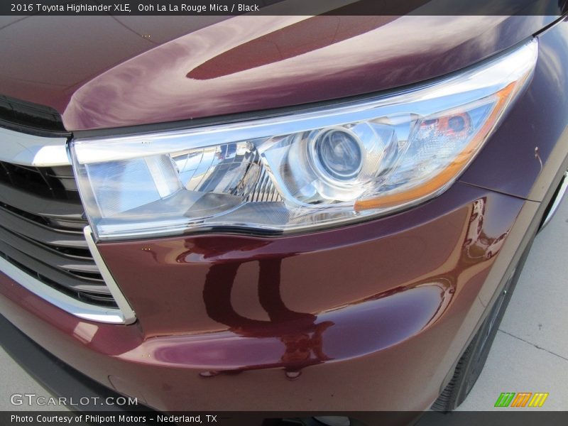 Ooh La La Rouge Mica / Black 2016 Toyota Highlander XLE