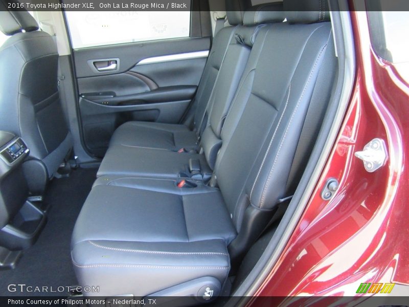 Rear Seat of 2016 Highlander XLE