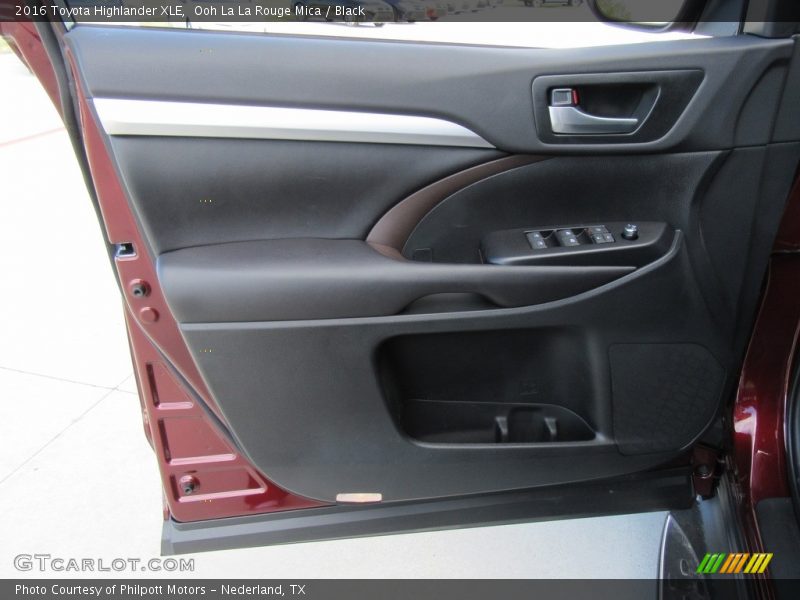 Door Panel of 2016 Highlander XLE
