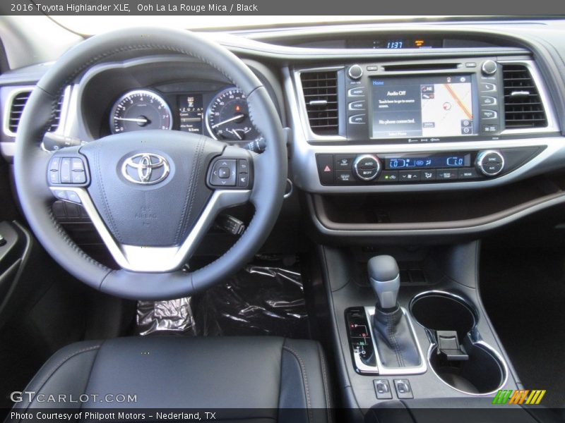 Dashboard of 2016 Highlander XLE
