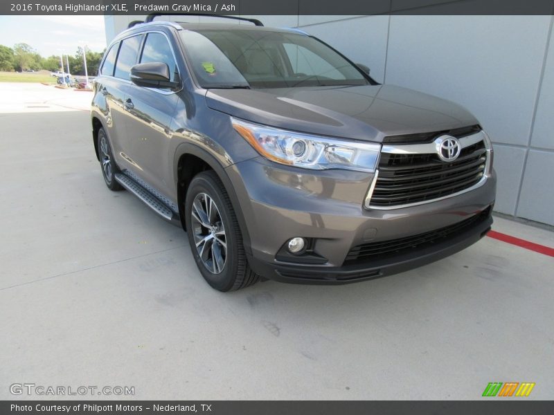 Predawn Gray Mica / Ash 2016 Toyota Highlander XLE