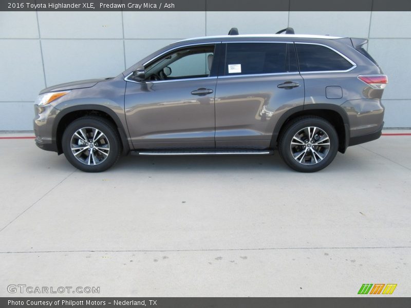 Predawn Gray Mica / Ash 2016 Toyota Highlander XLE