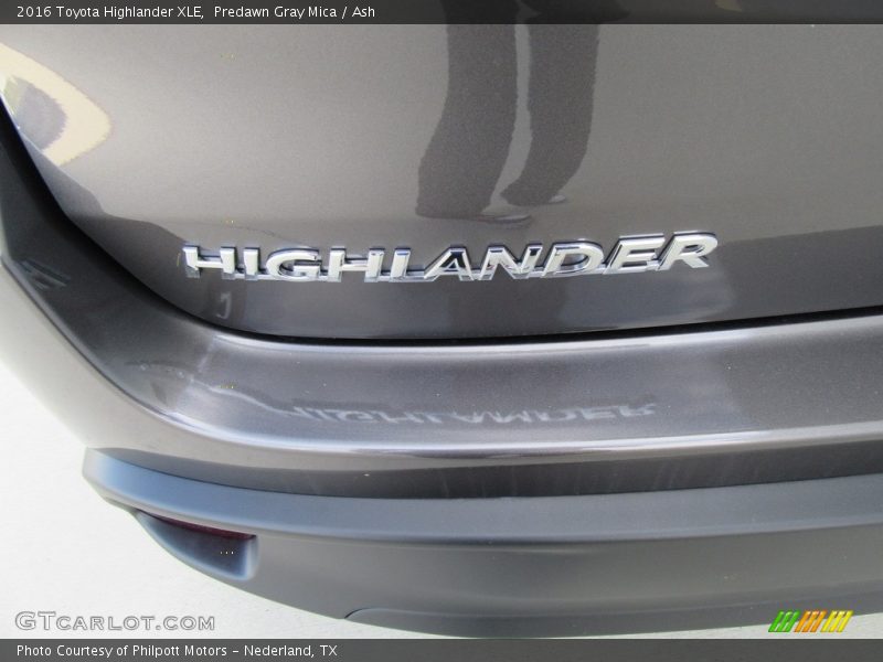Predawn Gray Mica / Ash 2016 Toyota Highlander XLE