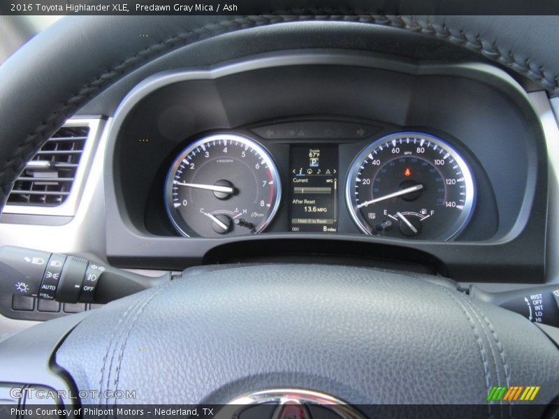 Predawn Gray Mica / Ash 2016 Toyota Highlander XLE