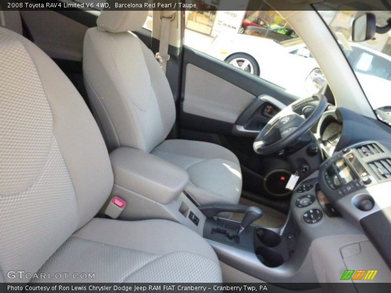 Barcelona Red Pearl / Taupe 2008 Toyota RAV4 Limited V6 4WD