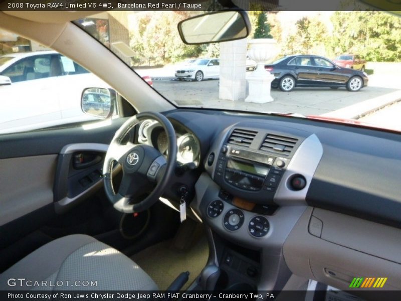 Barcelona Red Pearl / Taupe 2008 Toyota RAV4 Limited V6 4WD