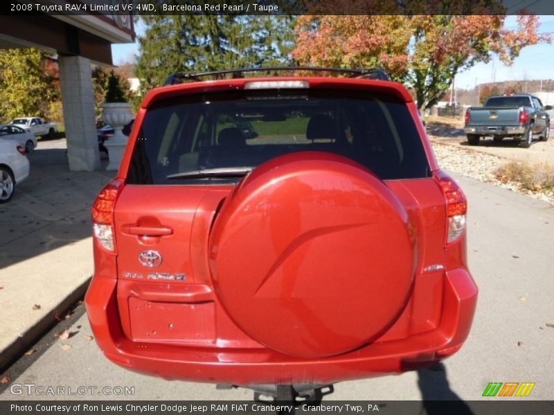 Barcelona Red Pearl / Taupe 2008 Toyota RAV4 Limited V6 4WD
