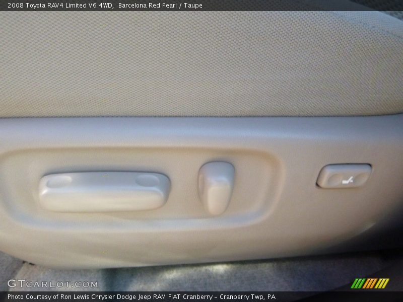 Barcelona Red Pearl / Taupe 2008 Toyota RAV4 Limited V6 4WD