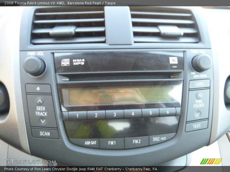 Barcelona Red Pearl / Taupe 2008 Toyota RAV4 Limited V6 4WD