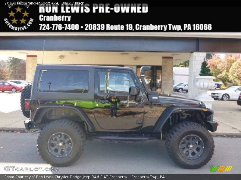 Black / Black 2015 Jeep Wrangler Sport 4x4