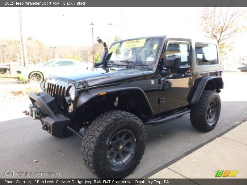 Black / Black 2015 Jeep Wrangler Sport 4x4